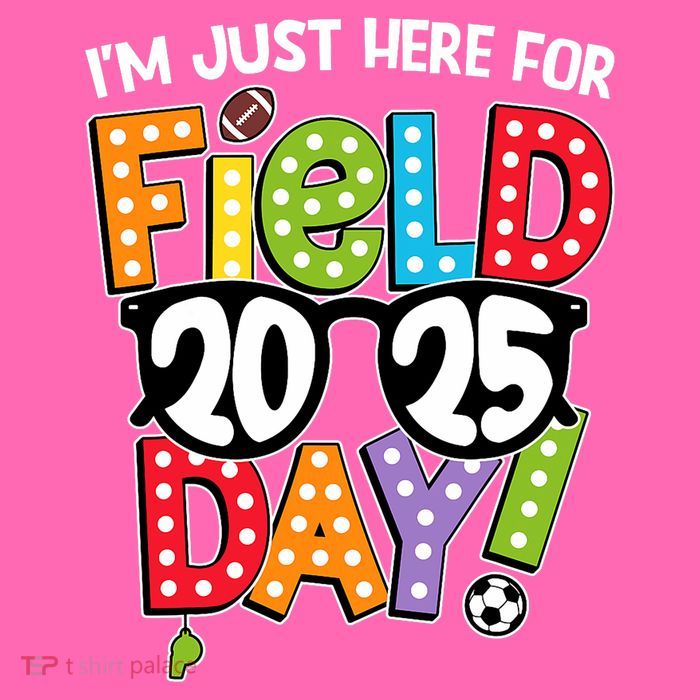 I'm Just Here For Field Day 2025 Games For Field Day 2025 Games Team Teacher  Stripe Pom Pom Beanie