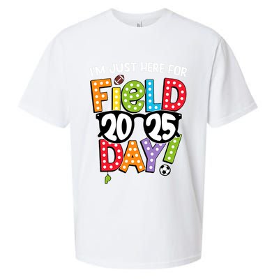 I'm Just Here For Field Day 2025 Games For Field Day 2025 Games Team Teacher  Sueded Cloud Jersey T-Shirt