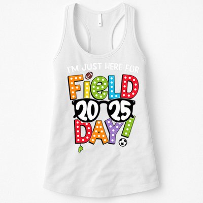 I'm Just Here For Field Day 2025 Games For Field Day 2025 Games Team Teacher  Womens Tank Top