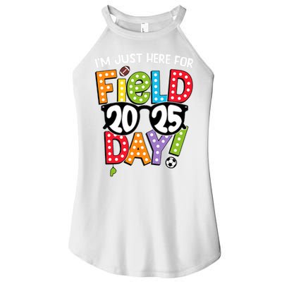 I'm Just Here For Field Day 2025 Games For Field Day 2025 Games Team Teacher  Women's Perfect Tri Rocker Tank