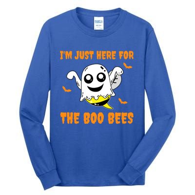 Im Just Here For The Boo Bees Halloween Gift Tall Long Sleeve T-Shirt