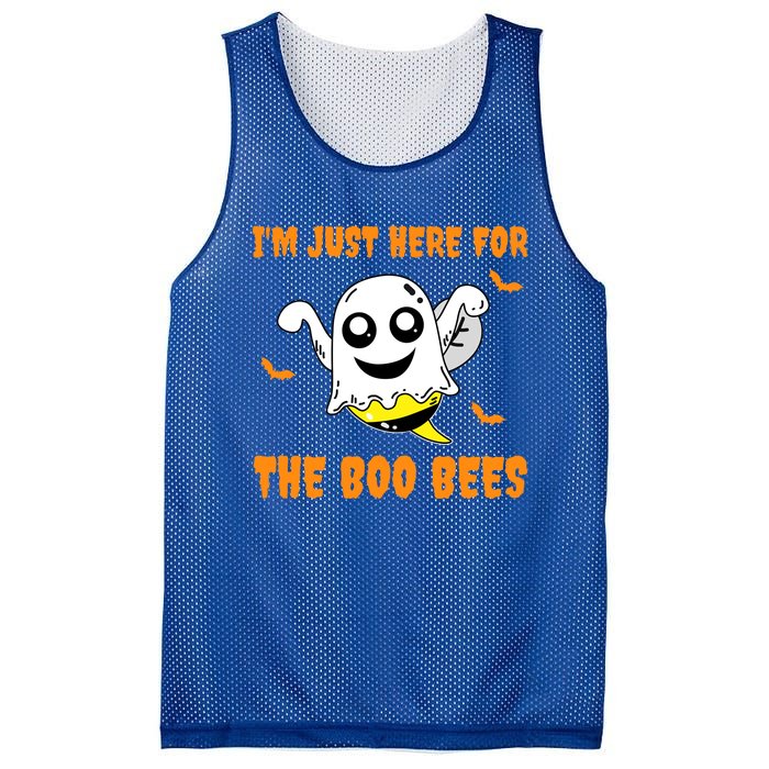 Im Just Here For The Boo Bees Halloween Gift Mesh Reversible Basketball Jersey Tank