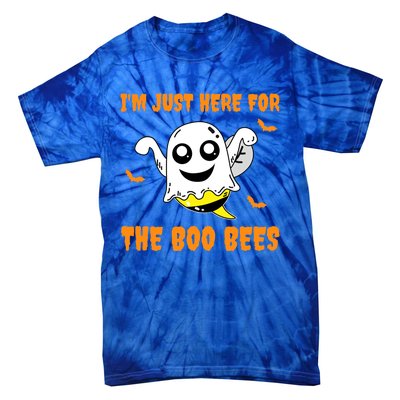 Im Just Here For The Boo Bees Halloween Gift Tie-Dye T-Shirt