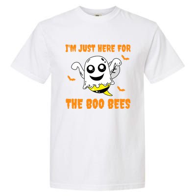 Im Just Here For The Boo Bees Halloween Gift Garment-Dyed Heavyweight T-Shirt