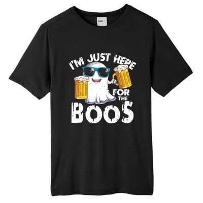 Im Just Here For The Boos Beer Ghost Halloween Tall Fusion ChromaSoft Performance T-Shirt