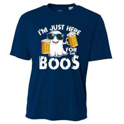 Im Just Here For The Boos Beer Ghost Halloween Cooling Performance Crew T-Shirt