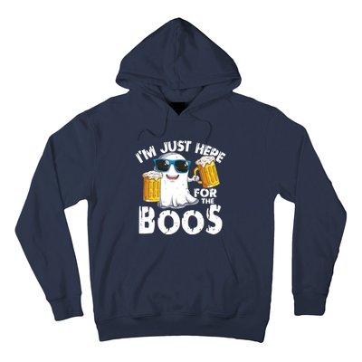 Im Just Here For The Boos Beer Ghost Halloween Hoodie