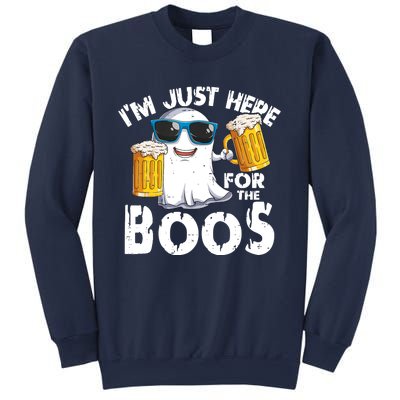 Im Just Here For The Boos Beer Ghost Halloween Sweatshirt