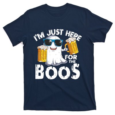 Im Just Here For The Boos Beer Ghost Halloween T-Shirt