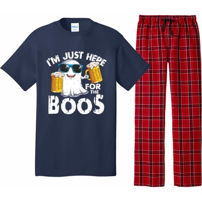 Im Just Here For The Boos Beer Ghost Halloween Pajama Set