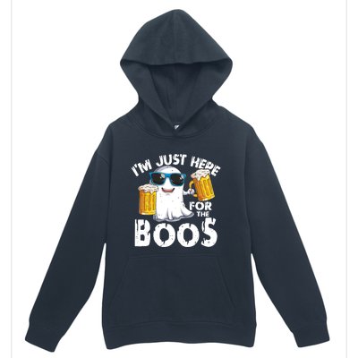 Im Just Here For The Boos Beer Ghost Halloween Urban Pullover Hoodie