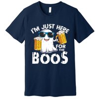 Im Just Here For The Boos Beer Ghost Halloween Premium T-Shirt