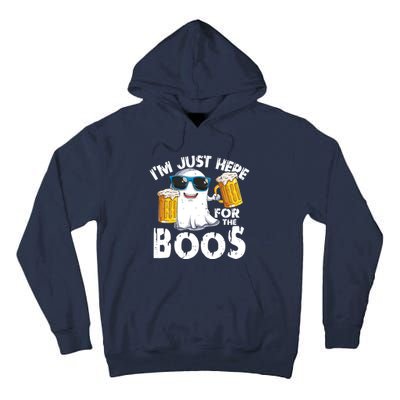 Im Just Here For The Boos Beer Ghost Halloween Tall Hoodie