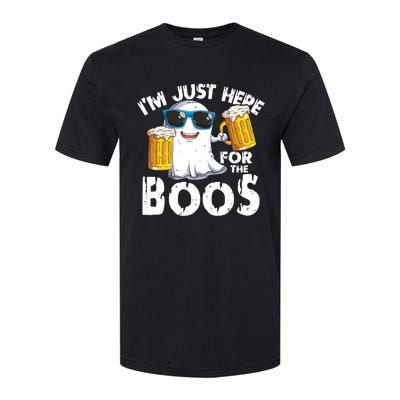 Im Just Here For The Boos Beer Ghost Halloween Softstyle® CVC T-Shirt