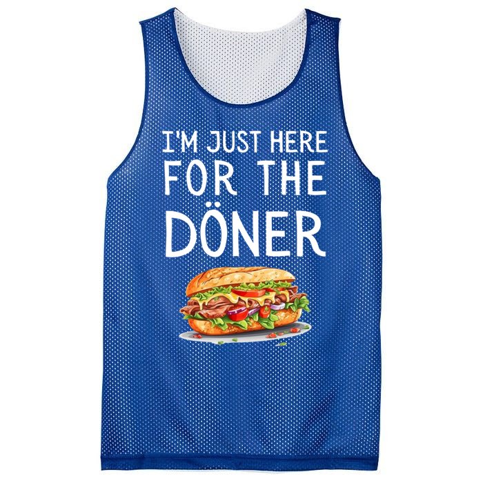 IM Just Here For The Doner Funny Kebab Food Cute Gift Mesh Reversible Basketball Jersey Tank