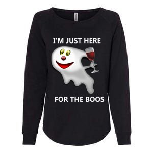 Im Just Here For The Boos Cool Gift Womens California Wash Sweatshirt