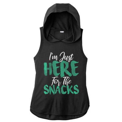 I'm Just Here For The Snacks Funny Gift For Snack Lovers Ladies PosiCharge Tri-Blend Wicking Draft Hoodie Tank