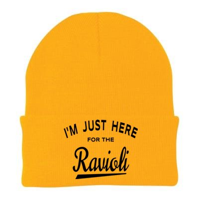 Im Just Here For The Ravioli Knit Cap Winter Beanie