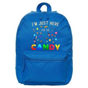 Im Just Here For The Candy Funny Halloween Candy Party 16 in Basic Backpack