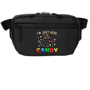 Im Just Here For The Candy Funny Halloween Candy Party Crossbody Pack