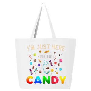 Im Just Here For The Candy Funny Halloween Candy Party 25L Jumbo Tote