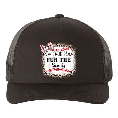 Im Just Here For The Snack Baseball Sister Baby Girl Yupoong Adult 5-Panel Trucker Hat