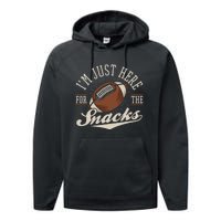 IM Just Here For The Snacks Fantasy Football League Performance Fleece Hoodie