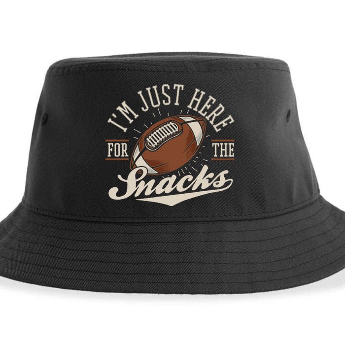 IM Just Here For The Snacks Fantasy Football League Sustainable Bucket Hat