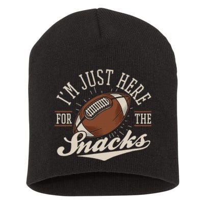 IM Just Here For The Snacks Fantasy Football League Short Acrylic Beanie