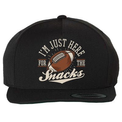 IM Just Here For The Snacks Fantasy Football League Wool Snapback Cap