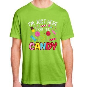 Im Just Here For The Candy Halloween Cute Lollipop Sweets Adult ChromaSoft Performance T-Shirt