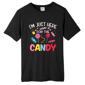 Im Just Here For The Candy Halloween Cute Lollipop Sweets Tall Fusion ChromaSoft Performance T-Shirt