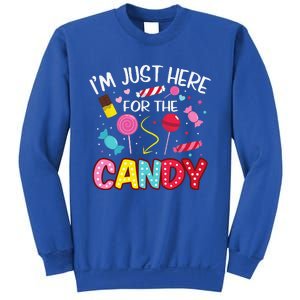 Im Just Here For The Candy Halloween Cute Lollipop Sweets Sweatshirt