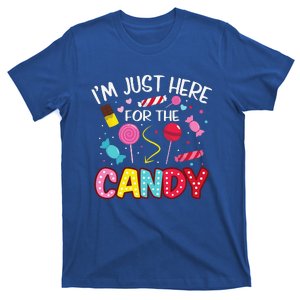 Im Just Here For The Candy Halloween Cute Lollipop Sweets T-Shirt