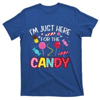 Im Just Here For The Candy Halloween Cute Lollipop Sweets T-Shirt