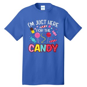 Im Just Here For The Candy Halloween Cute Lollipop Sweets Tall T-Shirt