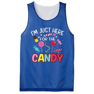 Im Just Here For The Candy Halloween Cute Lollipop Sweets Mesh Reversible Basketball Jersey Tank