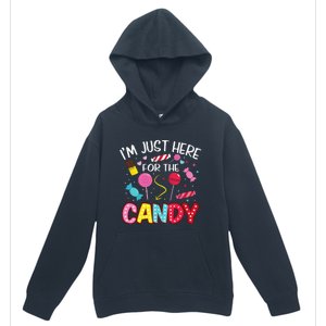 Im Just Here For The Candy Halloween Cute Lollipop Sweets Urban Pullover Hoodie