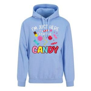 Im Just Here For The Candy Halloween Cute Lollipop Sweets Unisex Surf Hoodie