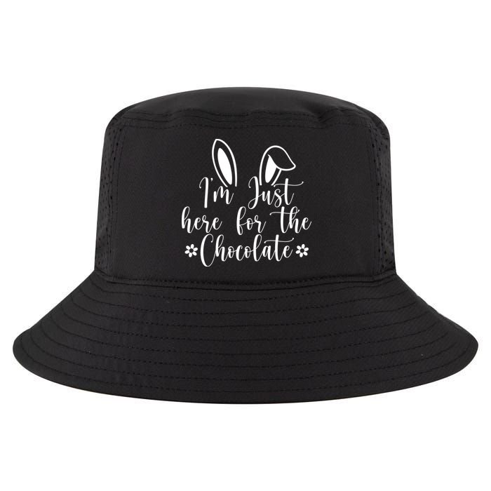 I'm Just Here For Chocolate Easter Bunny Cool Comfort Performance Bucket Hat