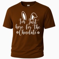 I'm Just Here For Chocolate Easter Bunny Cooling Performance Crew T-Shirt
