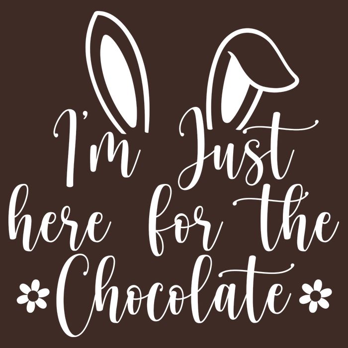 I'm Just Here For Chocolate Easter Bunny Cooling Performance Crew T-Shirt