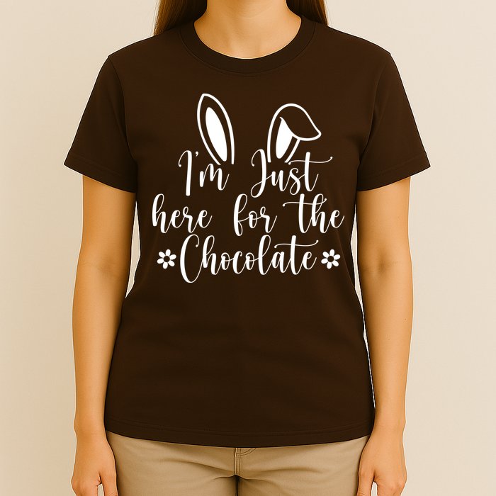 I'm Just Here For Chocolate Easter Bunny T-Shirt