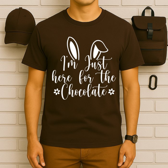 I'm Just Here For Chocolate Easter Bunny T-Shirt