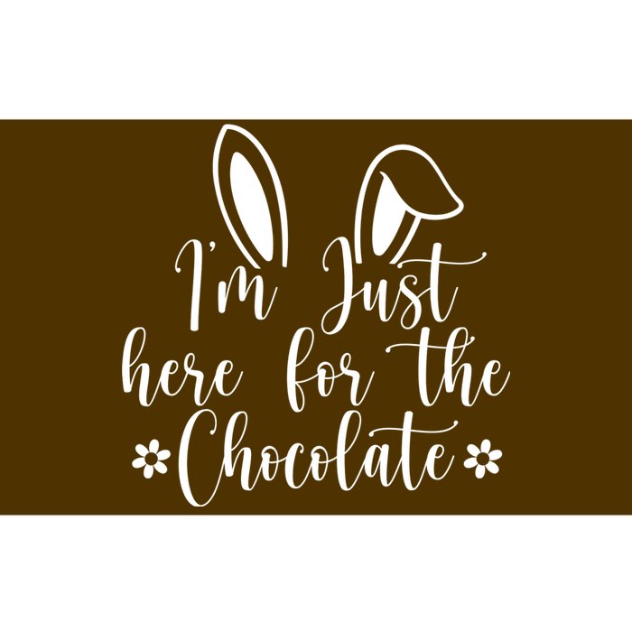 I'm Just Here For Chocolate Easter Bunny Bumper Sticker