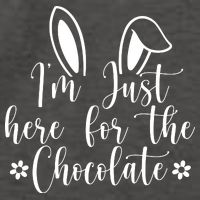 I'm Just Here For Chocolate Easter Bunny Vector Backpack