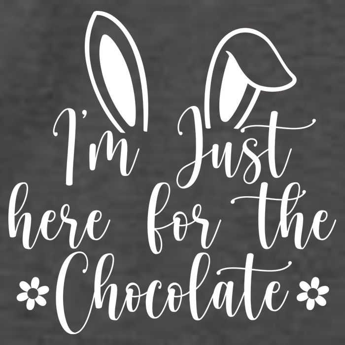 I'm Just Here For Chocolate Easter Bunny Vector Backpack