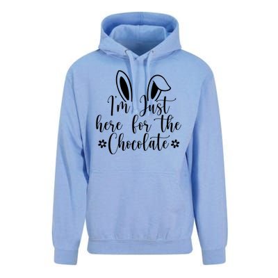 I'm Just Here For Chocolate Easter Bunny Unisex Surf Hoodie