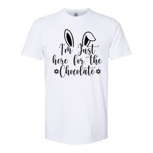 I'm Just Here For Chocolate Easter Bunny Softstyle CVC T-Shirt