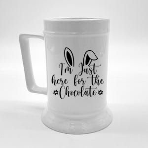 I'm Just Here For Chocolate Easter Bunny Beer Stein